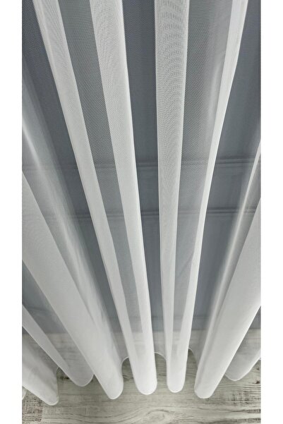 FsFuschia Grek Tül Perde - Petek Zemin, 1/3 Sık Pile, 250x250cm Fs100001 . 30x28 ölçü numune kumaştır