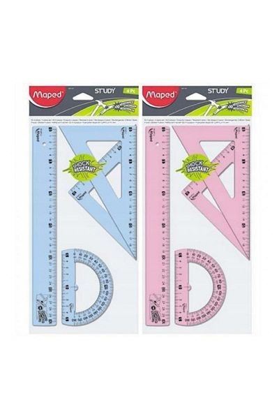 Maped Study Unbreakable 4-Piece 30 cm Drawing Set981701