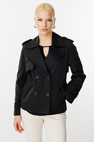 Ekol Къс тренч с двуредна яка