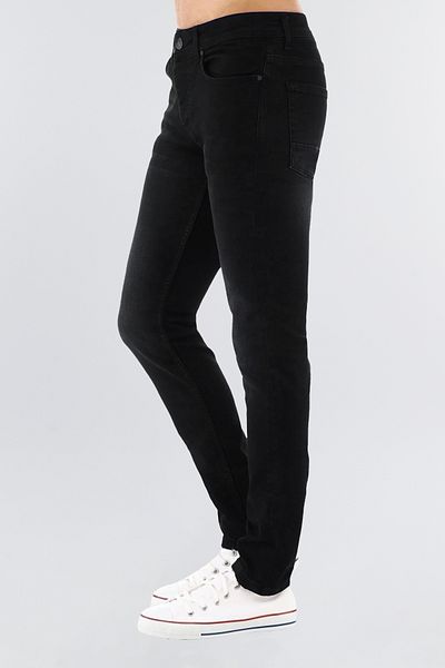 CEDY DENIM Slim Fit Jean Joe Κανονική μέση Λεπτή εφαρμογή Strechy τζιν παντελόνι C304-μαύρο