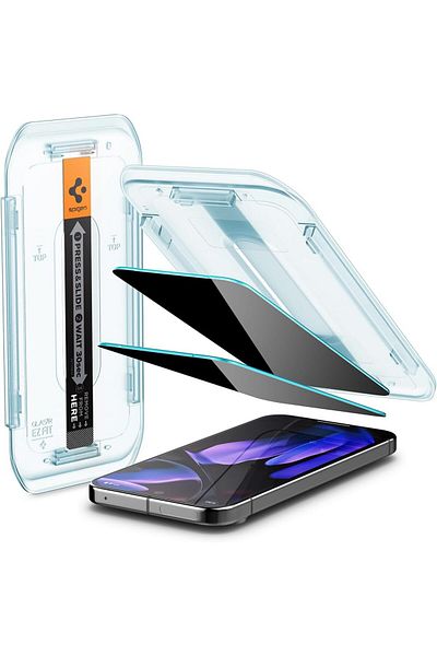 Spigen GLAStR EZ FIT [PRIVACY 2 Pack] for Google Pixel 9 / Pixel 9 PRO Screen Protector - 2 PACK