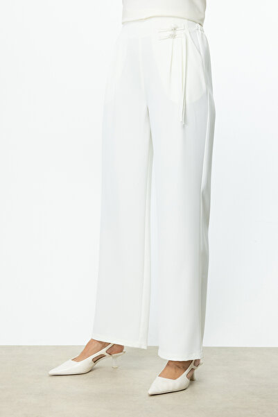 Ekol Wide Leg Ornamental Knot Detailed Trousers