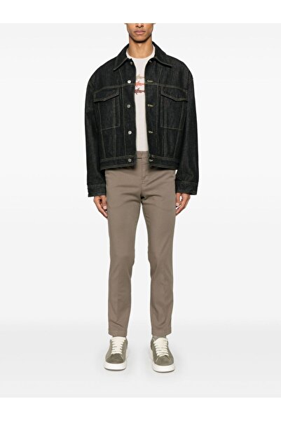 PAUL&SHARK Ανδρικό κοντομάνικο μπλουζάκι με λαιμόκοψη με τρία ψάρια μπεζ 25411005-348