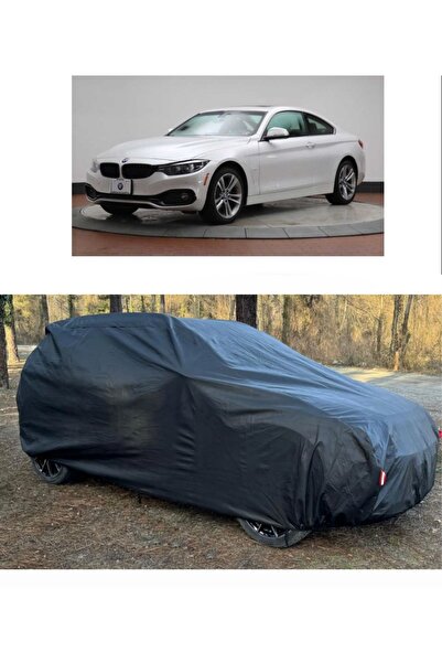 CoverPlus Bmw 430i xDrive متوافق مع سيارة القماش المشمع السميك للسيارات - أسود