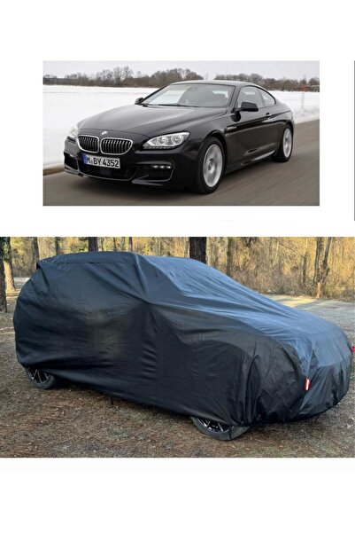 CoverPlus Bmw 640d xDrive متوافق مع سيارة القماش المشمع السميك للسيارات - أسود