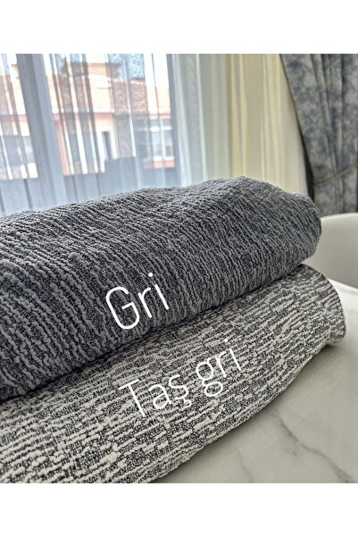 uzhanem Jakarli 3kişilik Koltuk Örtüsü , Çekyat Kanepe Kılıfı (ÜRÜN İÇERİĞİ 1ADET) Gri