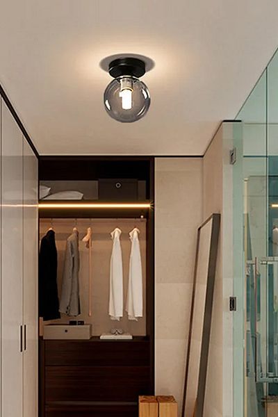 Uçar Dorya Modern Plofonyer Closed Glass Single Chandelier Corridor Hall Living Room Single Chandelier