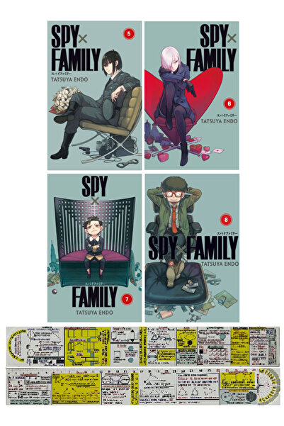 Gerekli Şeyler Yayıncılık Spy x Family 5-6-7-8. Ciltler Manga Seti + Mat. Öğr...