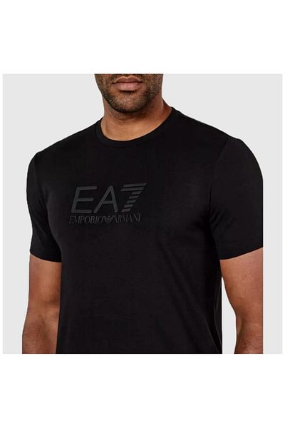 EA7 Ανδρικό μπλουζάκι EA7 με κοντό μανίκι με λαιμόκοψη μαύρο 7M 000225   AF10373-UC001