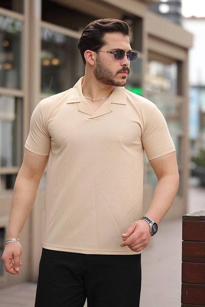 ROBERTO BORNOVA Οθωμανικό μπλουζάκι / T-shirt με γιακά νοσοκόμας