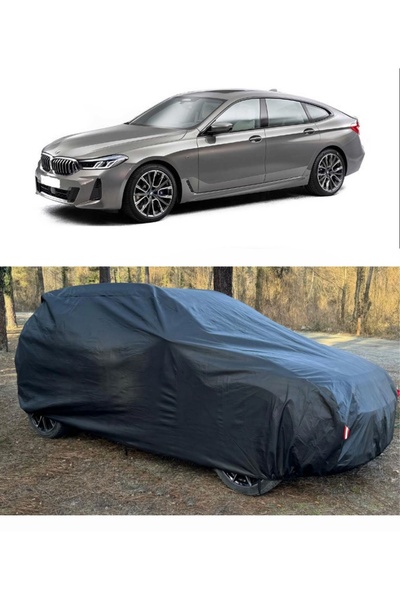 CoverPlus Bmw 630I Compatible Auto Car Tarpaulin Thick Auto Full Tarpaulin-Black