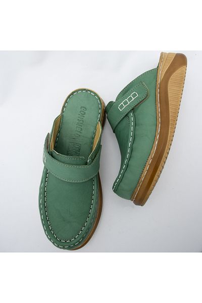 CONSUELO Ορθοπεδικές δερμάτινες παντόφλες Sabo Velcro 10213