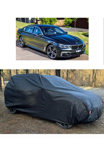 CoverPlus Bmw 740I Compatible Auto Car Tarpaulin Thick Auto Full Tarpaulin-Black