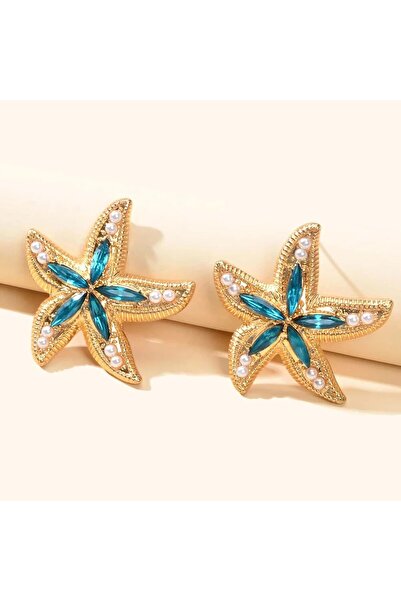 Choice أقراط أوبيجا كاندي AEH60077 متدلية على شكل نجمة البحر من الإيبوكسي الم...