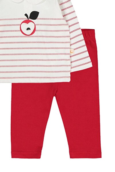 Divonette Girl's Apple Red Top and Bottom Set - Girl's Clothing