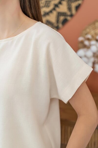 My Reality Fashion طقم تي شيرت وبنطلون بيج