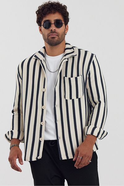 Weyeze Long Sleeve Jacquard Shirt Af-K19717Lns