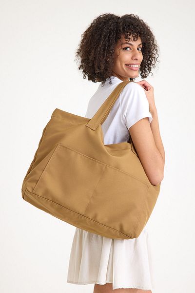 Hedwig Design Geantă de umăr cu căptușeală colorată premium pentru femei / Geantă de plajă / Geantă de mână casual (4 buzunare)