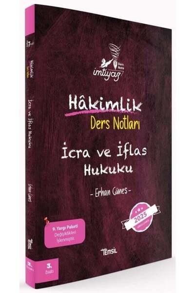 Temsil Kitap Temsil 2025 Baskı İMTİYAZ Hakimlik İcra ve İflas Hukuku Ders Not...