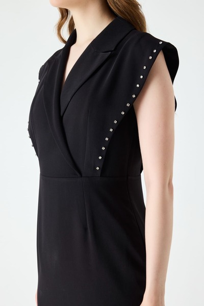 FEVER Taş detaylı tasarım kemerli elbise