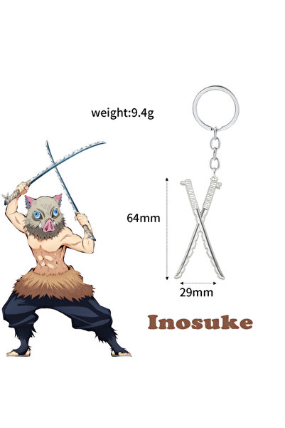 Choice سلسلة مفاتيح على شكل سيف من الرسوم المتحركة الكرتونية إينوسوكي، شخصيات...