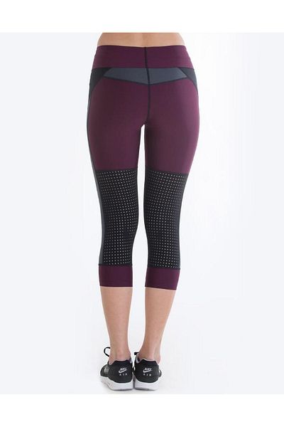 Running Bare High Rise Capri Sports Leggings