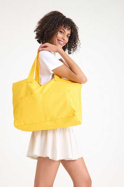 Hedwig Design Geantă de umăr cu căptușeală colorată premium pentru femei / Geantă de plajă / Geantă de mână casual (4 buzunare)