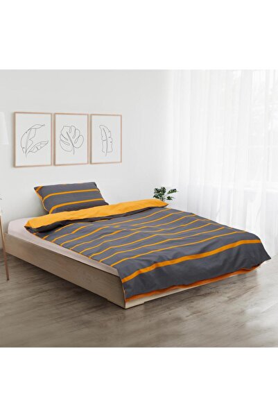 Heinner Home Single bed set Gray/Orange