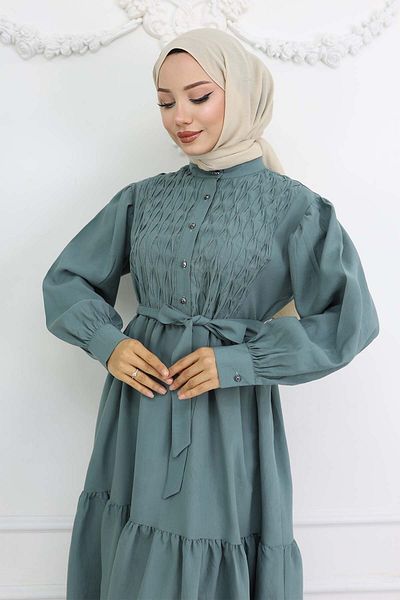 benguen Φόρεμα Hijab με ζώνη Çağla 2247