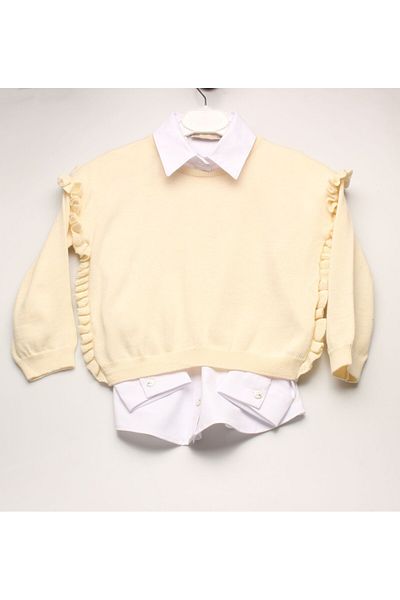 ROVIGO Firfir Detail Girl's Knitwear