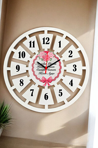 Hediyelen Anneler Günün Kutlu Olsun Canım Annem Duvar Saati 40cm
