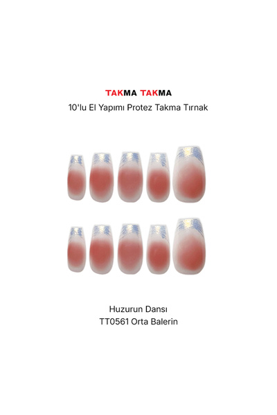 Takma Takma L Beden 10'lu Ten Rengi Orta Balerin TT0561 Tekrar Kullanılabilir...