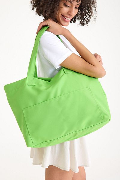 Hedwig Design Geantă de umăr cu căptușeală colorată premium pentru femei / Geantă de plajă / Geantă de mână casual (4 buzunare)