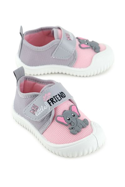 GEZER Baby Girl Summer Linen Single Velcro Adjustable Comfortable Sole Home School Nursery Casual Shoes