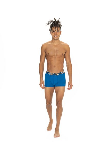 U.S. Polo Assn. Men's Saks - Yellow - Navy Blue 3-Piece Boxers
