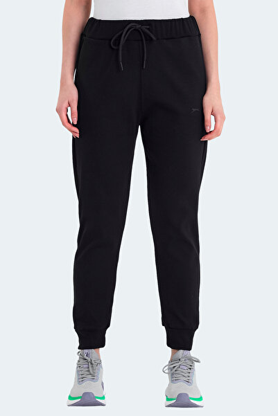 Slazenger VETERAN RBN Kadın Cepli Siyah Eşofman Altı