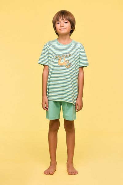 Woody 10-16 Years Old Boy Pajamas-Pss - 924-Striped Ecru