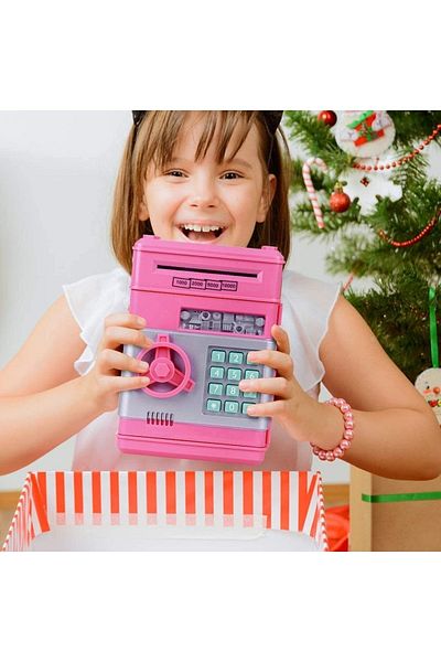 Fırsat7 Bank Safe Money Box with Password and Dial for Children Gift Electronic Safety Money Box Atm
