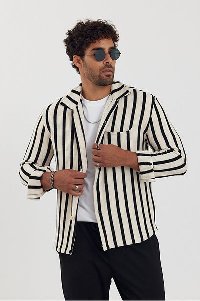 Weyeze Long Sleeve Jacquard Shirt Af-K19717Lns