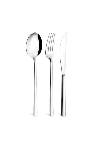 Jumbo 2900 Vannes 18 Piece 6 Person Dinner Fork Spoon Knife Set