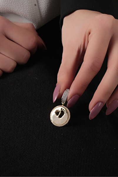 SUNSHINE 925 Ayar Gümüş, Gold ve Rodyum Kaplamalı Bebek Eli ve Ayağı Tasarım ...