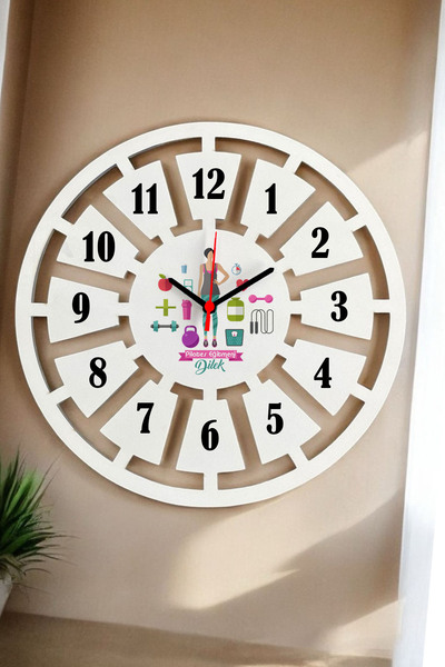 Hediyelen Pilates Eğitmeni Duvar Saati 40cm