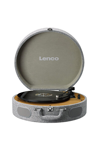 Lenco LS-66-GY Wooden Dahili Hoparlörlü Pikap-LS-66GY