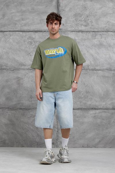 NOMARC Μπλουζάκι με στάμπα Khaki Murth Oversize