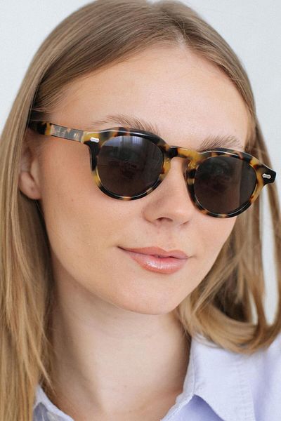 Bilge Karga Stack Leopard Black Sunglasses