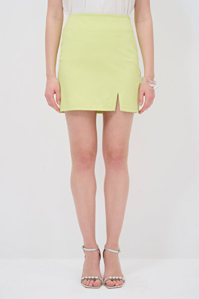 adL Yırtmaçlı Mini Dar Etek