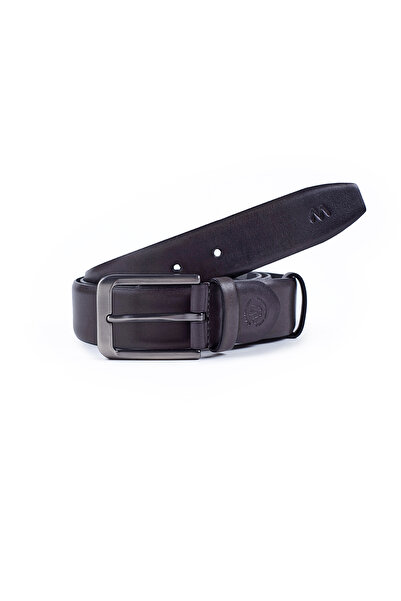 Hemington Handmade Dark Gray Classic Leather Belt