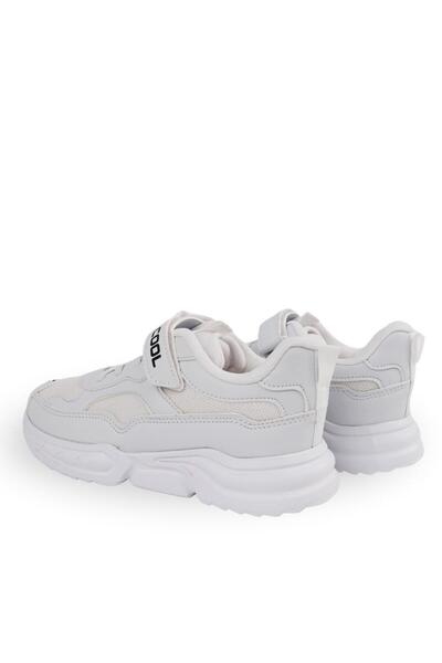 CihanShoes Garantili Ortopedik Sneaker Çocuk Spor Ayakkabı Unisex 31-32-33-34-35-36 Numara Beyaz