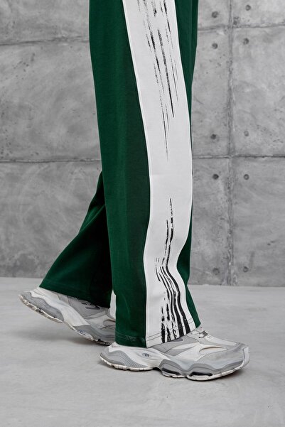 NOMARC Green Brush Stripe Baggy Tracksuit