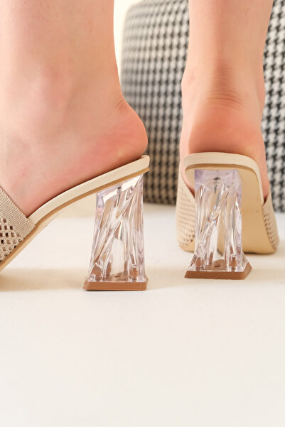 Moda Değirmeni Дамски плетени чехли от норка MD1071-122-0003